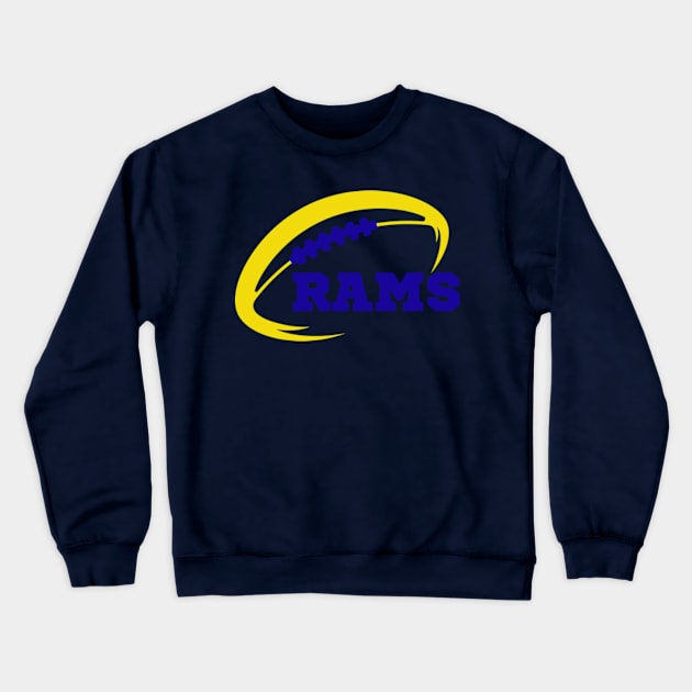 rams football Crewneck Sweatshirt by soft and timeless